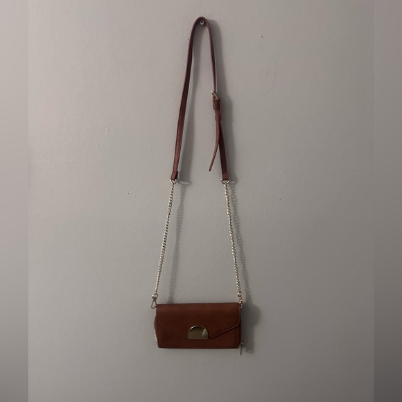 Brown Leather Crossbody Bag - Picture 1 of 5